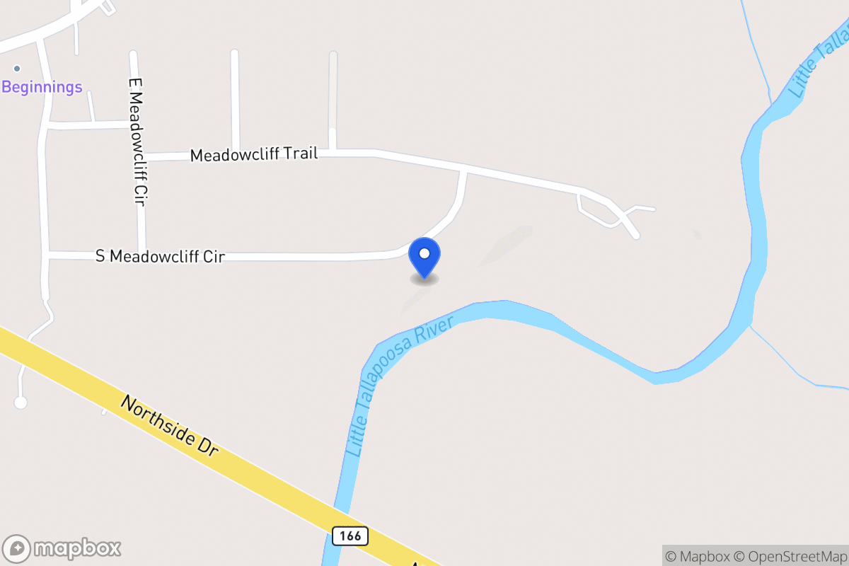 Map of 165 S Meadowcliff Cir