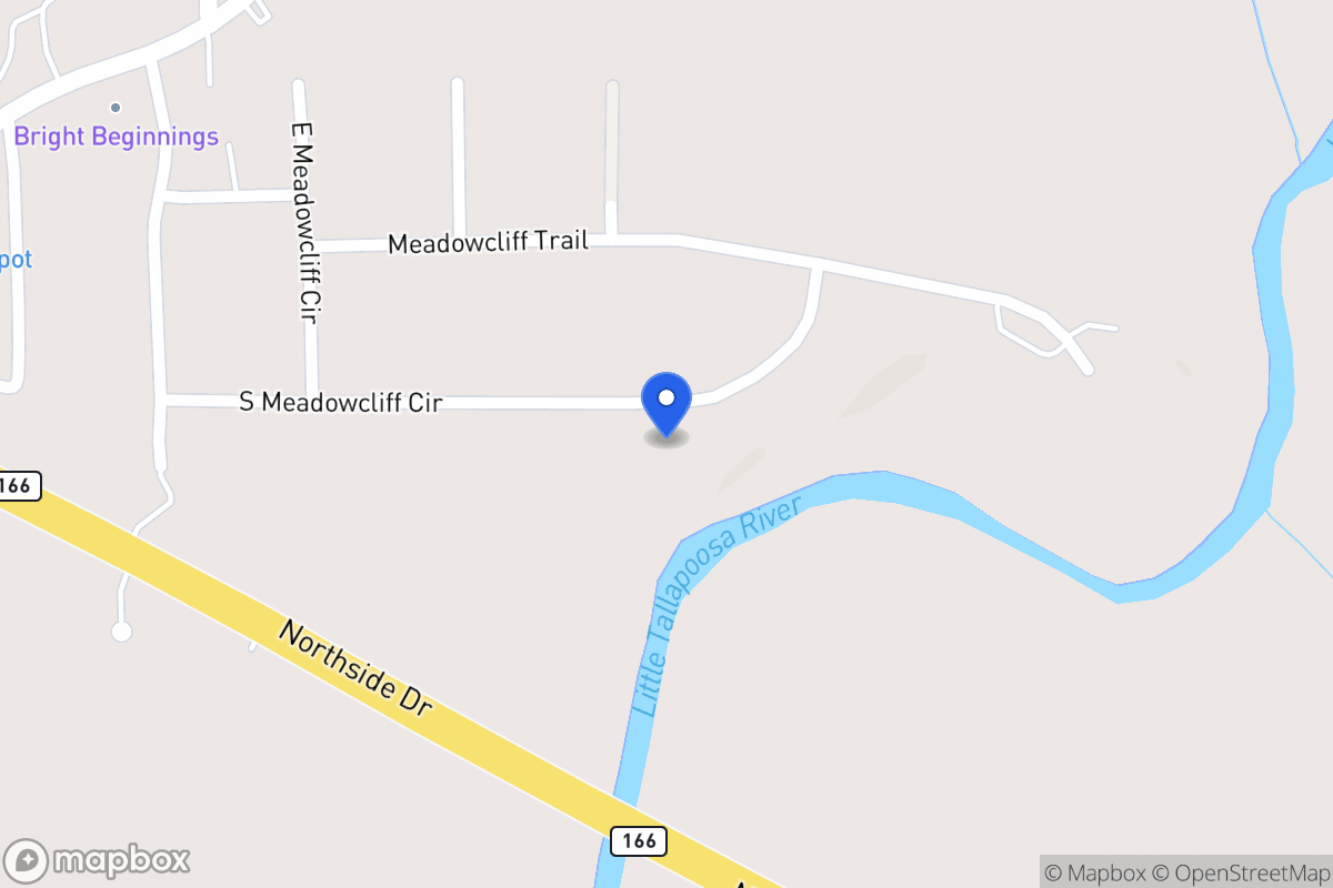 Map of 145 S Meadowcliff Cir