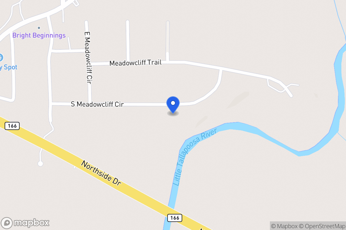 Map of 135 S Meadowcliff Cir