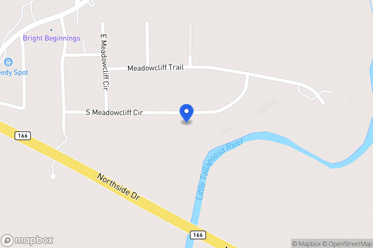 Map of 125 S Meadowcliff Cir