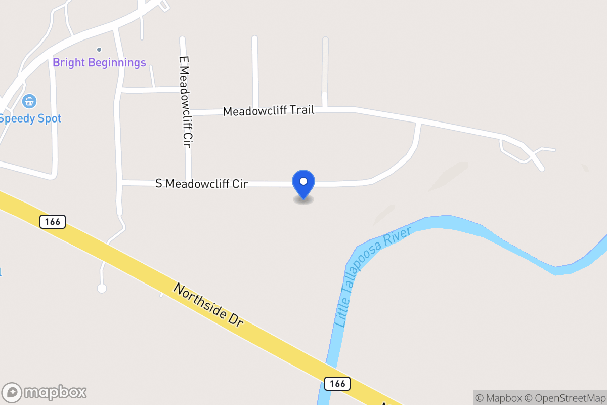 Map of 115 S Meadowcliff Cir