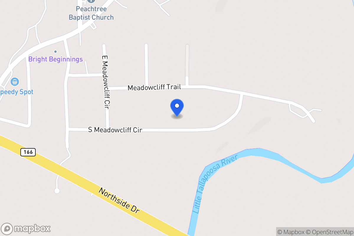 Map of 120 S Meadowcliff Cir