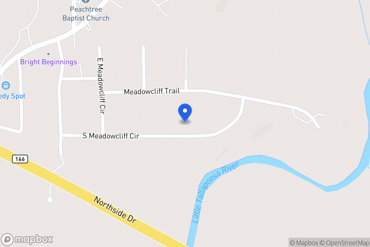 Map of 130 S Meadowcliff Cir