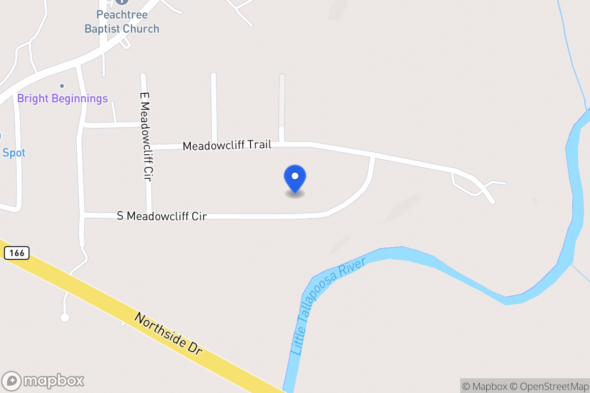 Map of 140 S Meadowcliff Cir