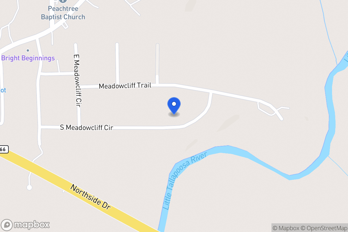 Map of 150 S Meadowcliff Cir