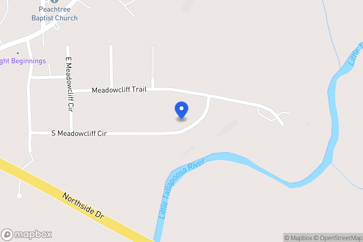 Map of 170 S Meadowcliff Cir