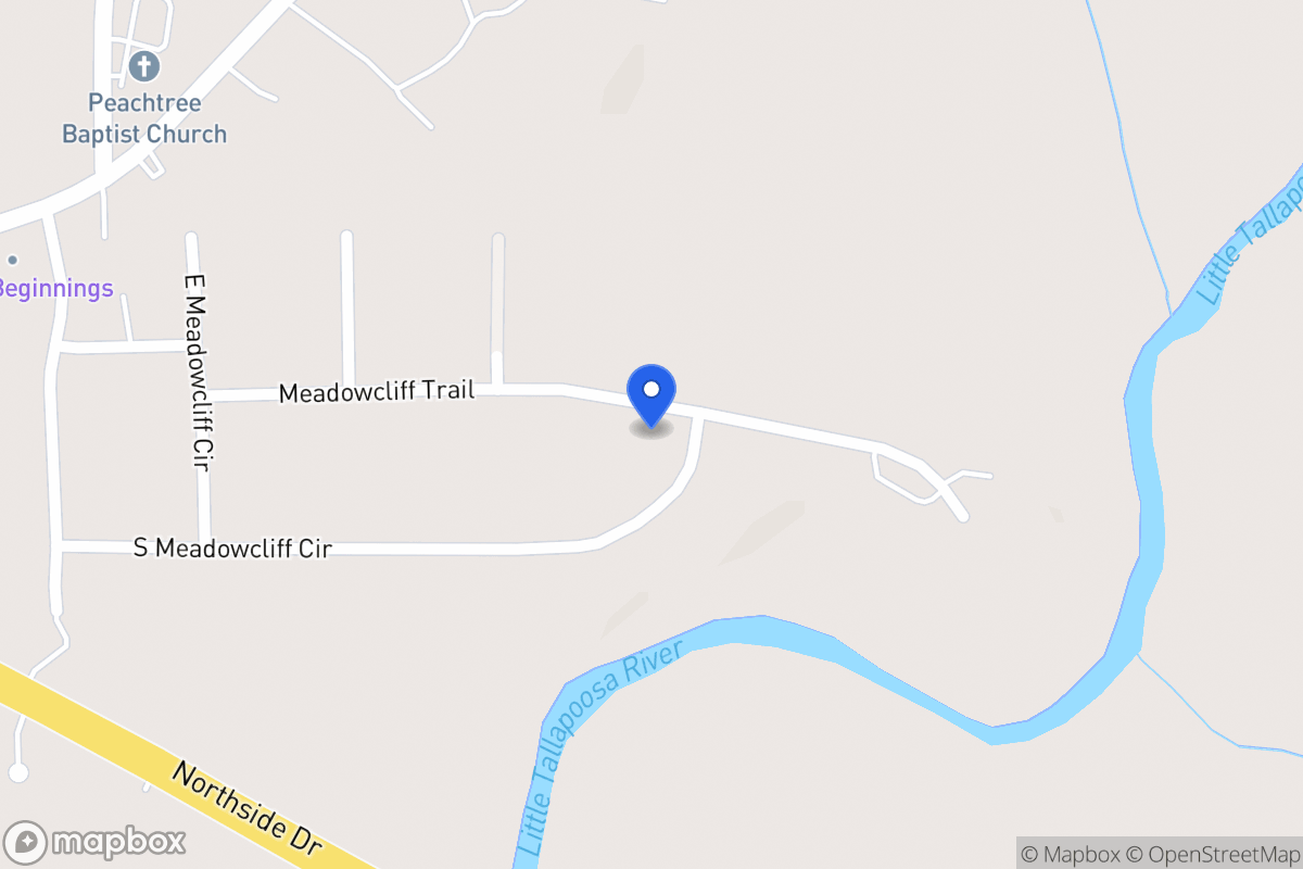 Map of 200 S Meadowcliff Cir
