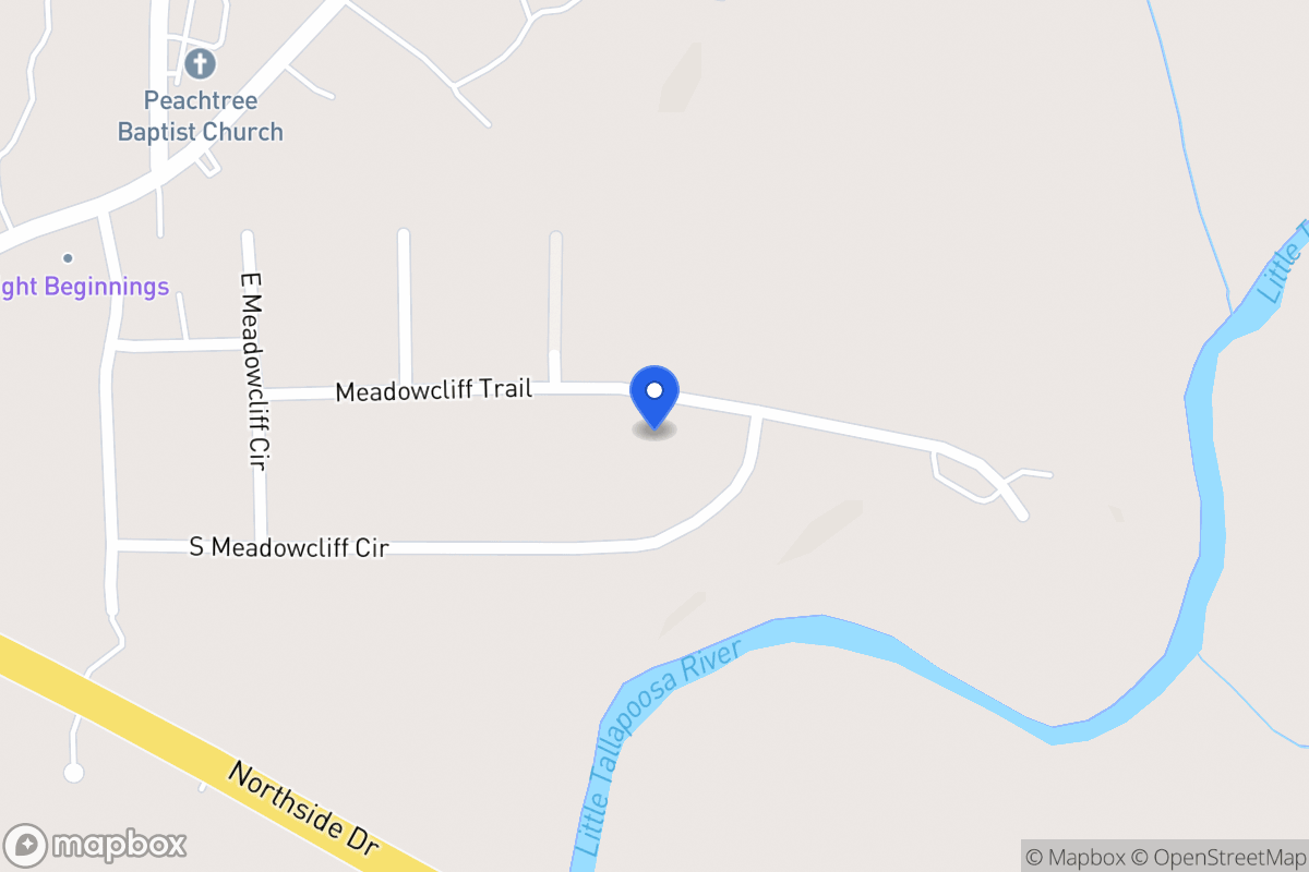 Map of 115 Meadowcliff Trl