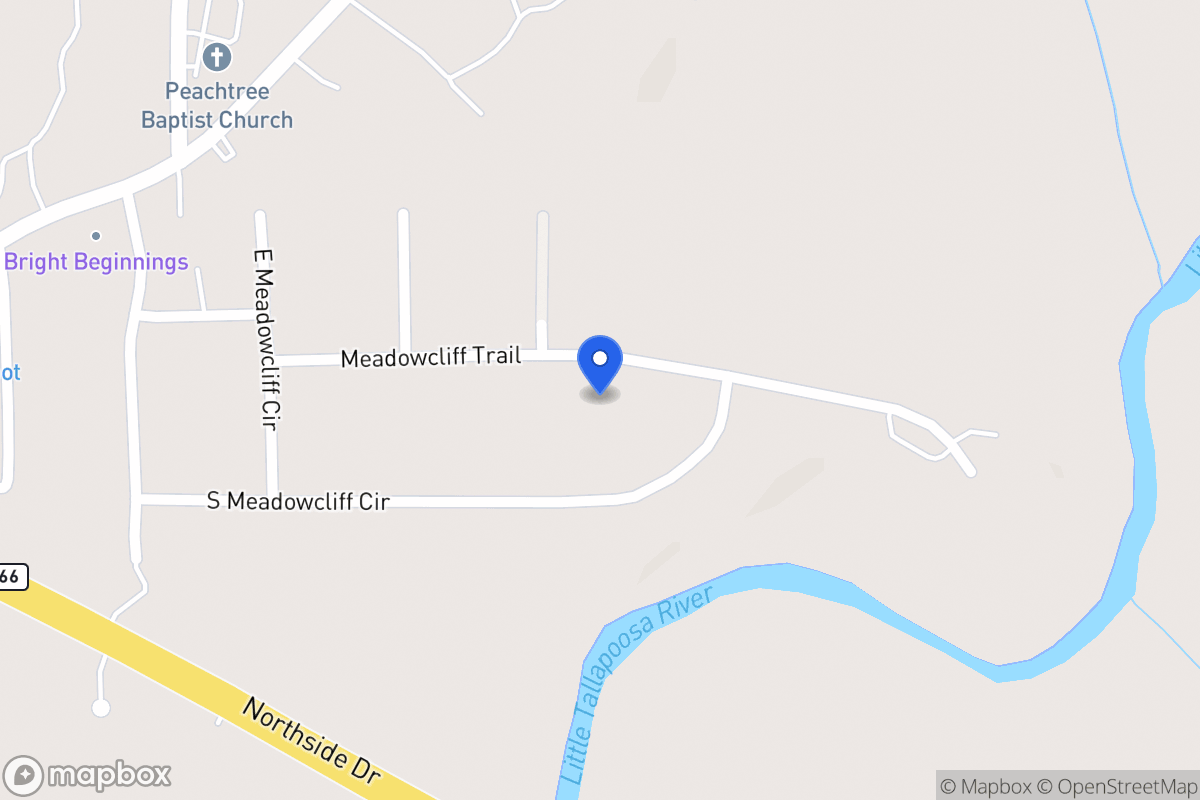 Map of 105 Meadowcliff Trl