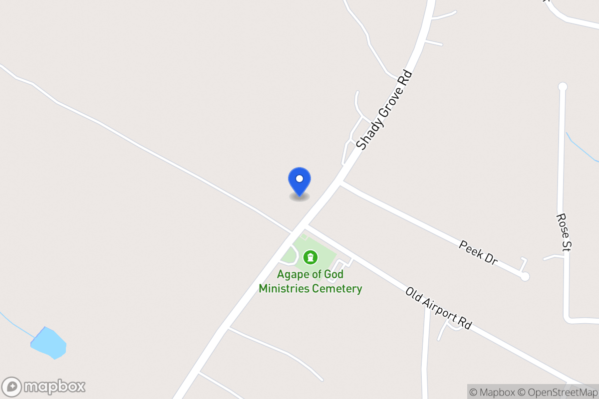Map of 1970 Shady Grove Rd