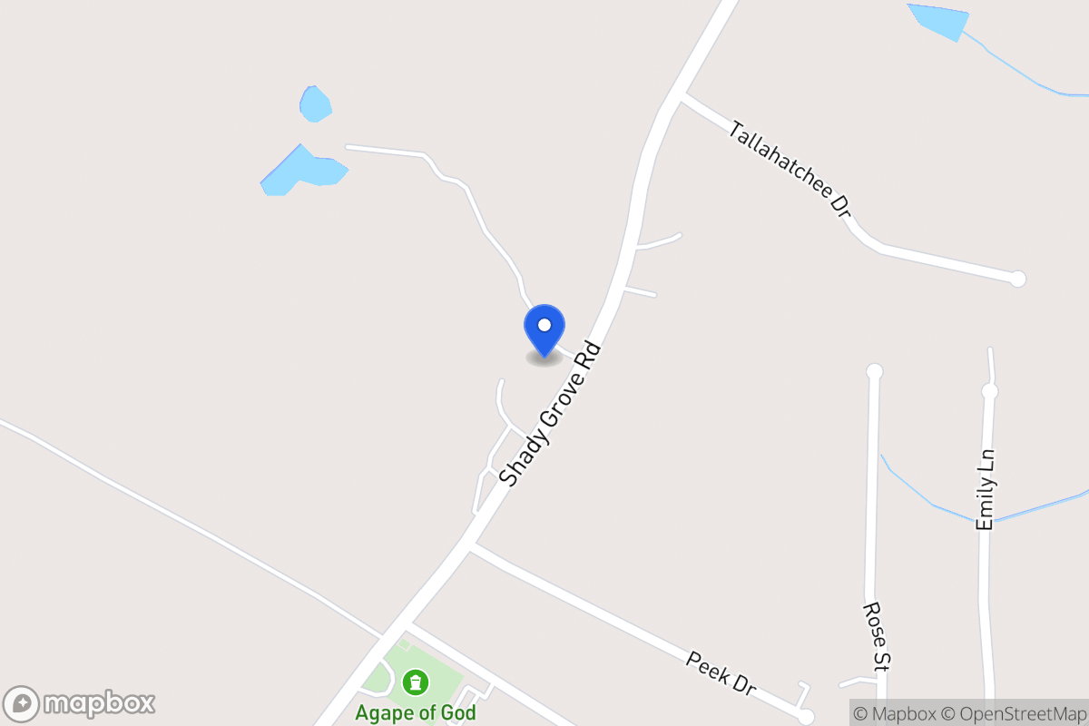 Map of 2060 Shady Grove Rd
