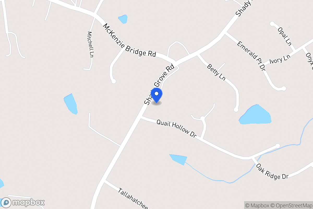 Map of 2295 Shady Grove Rd