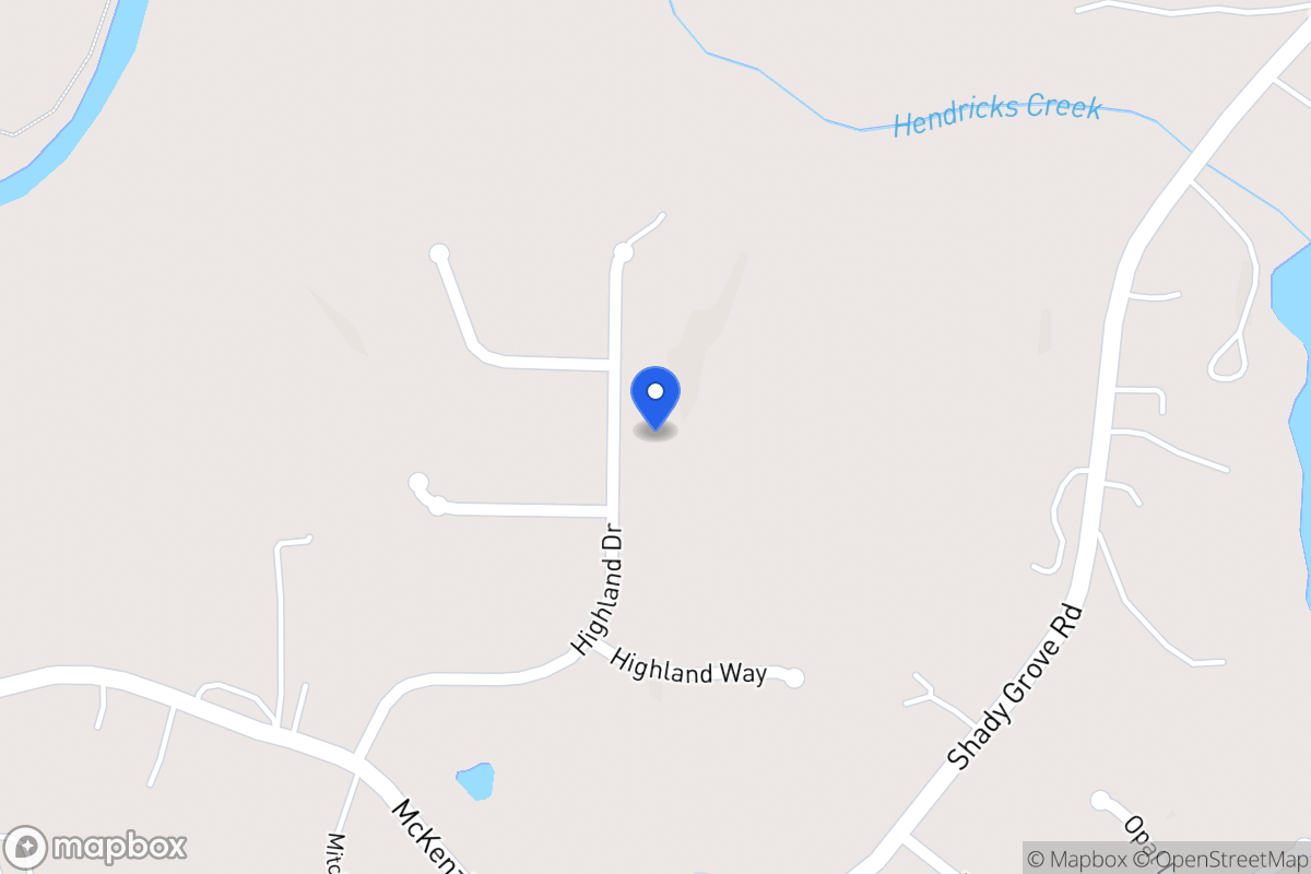 Map of 135 Highland Dr