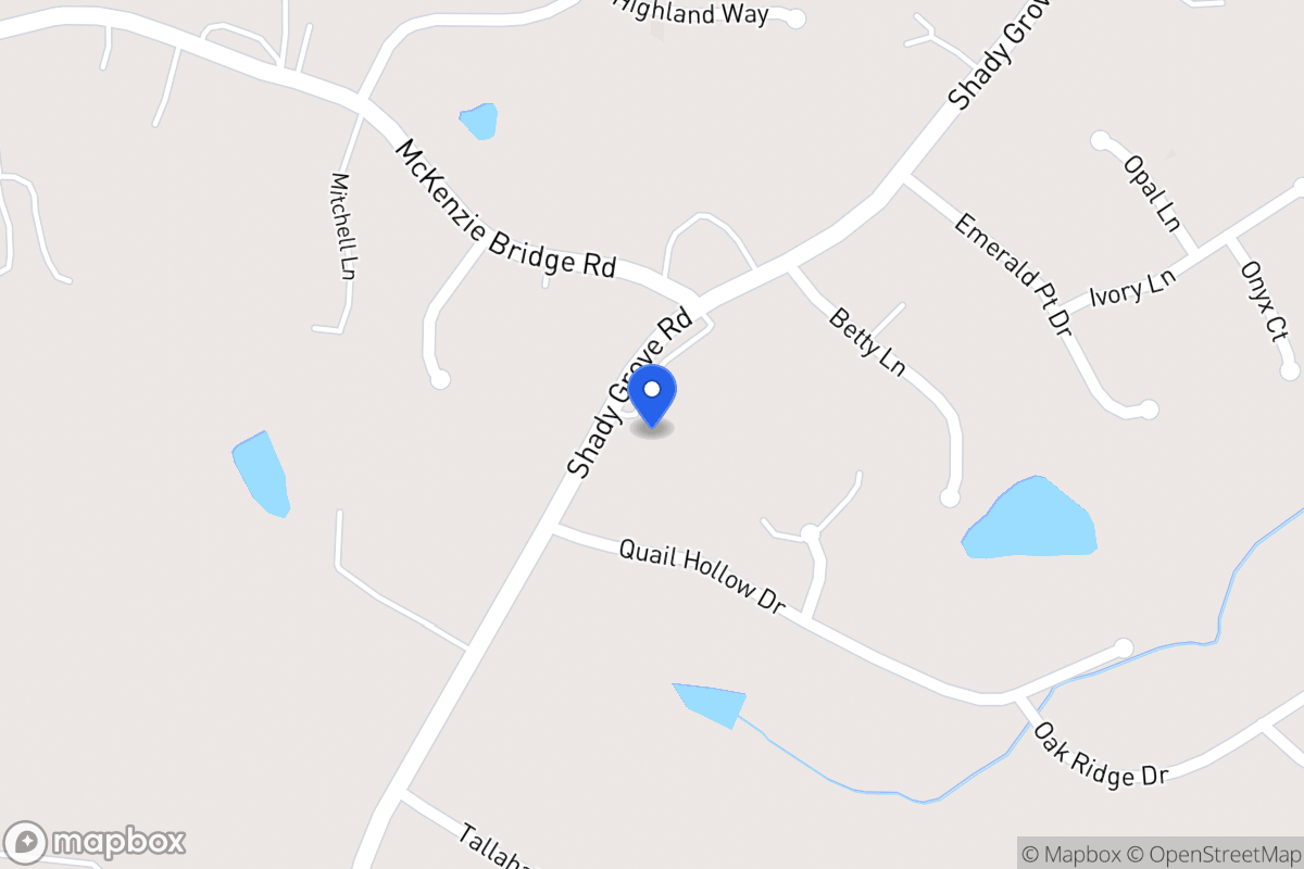 Map of 2297 Shady Grove Rd