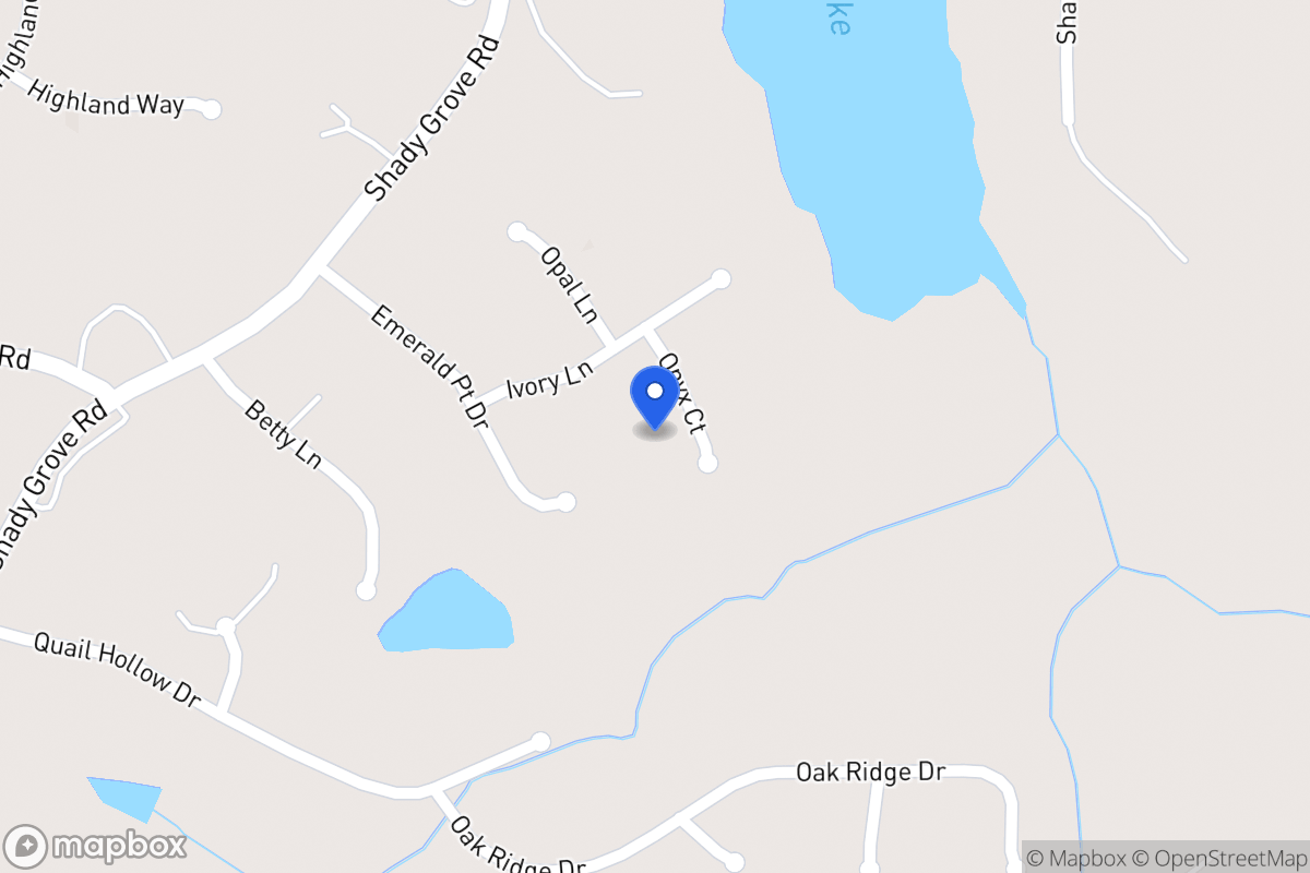 Map of 125 Onyx Ct