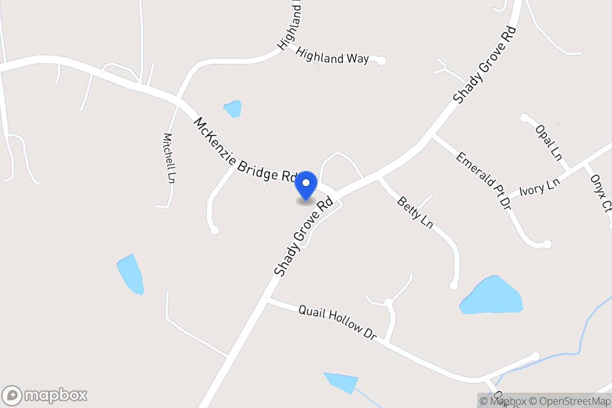 Map of 2332 Shady Grove Rd
