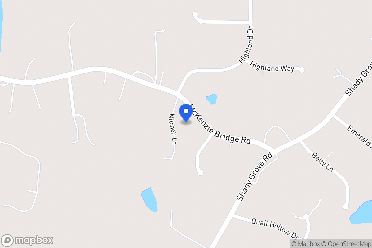 Map of 631 Mckenzie Bridge Rd