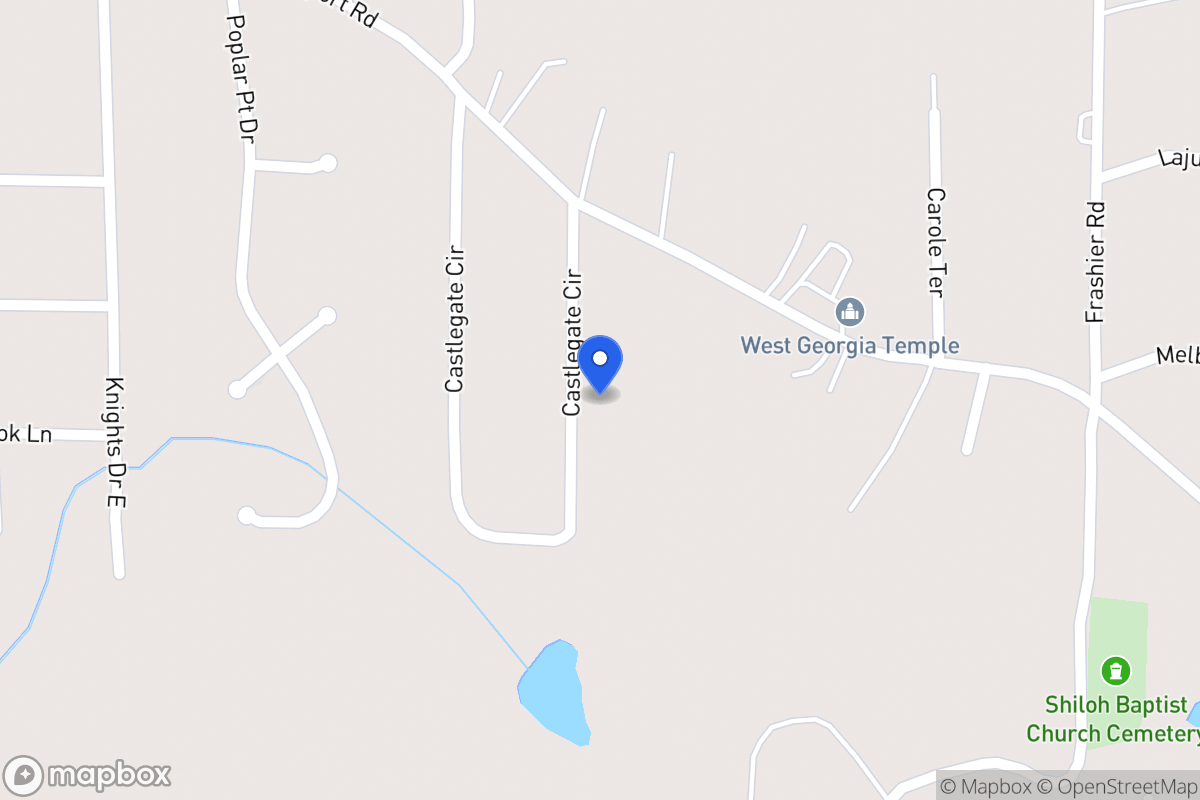 Map of 245 E Castlegate Cir