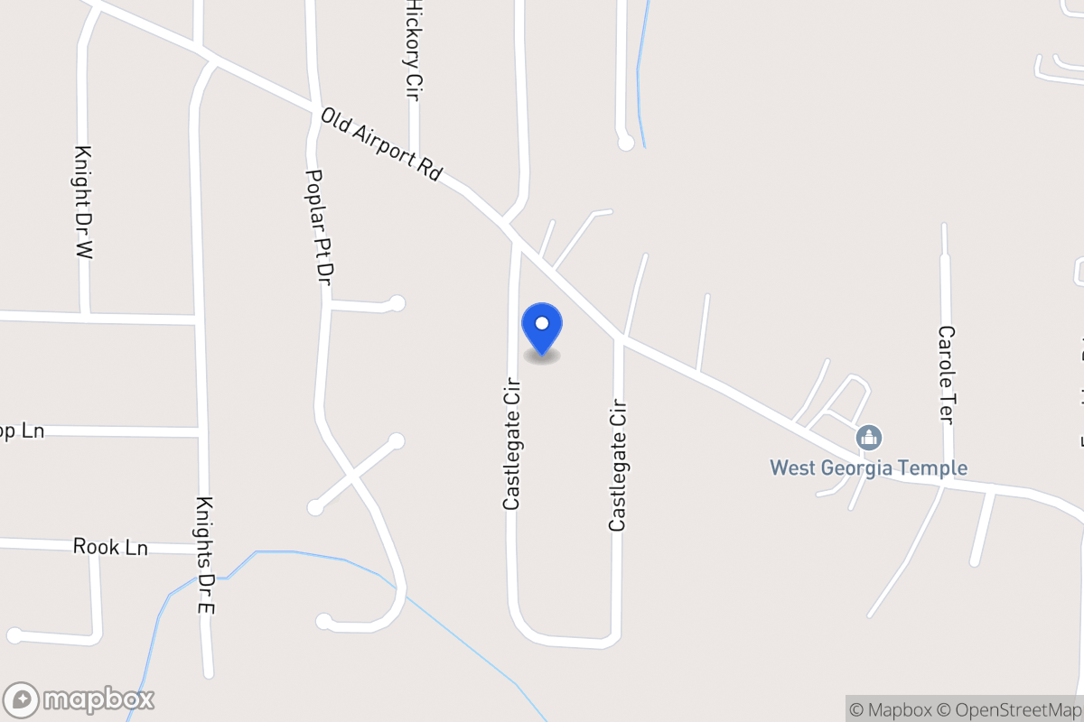 Map of 40 W Castlegate Dr