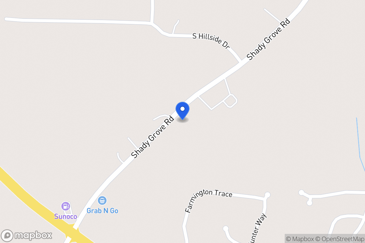 Map of 1579 Shady Grove Rd