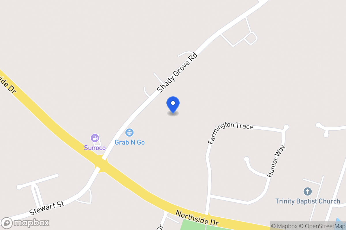 Map of 1551 Shady Grove Rd
