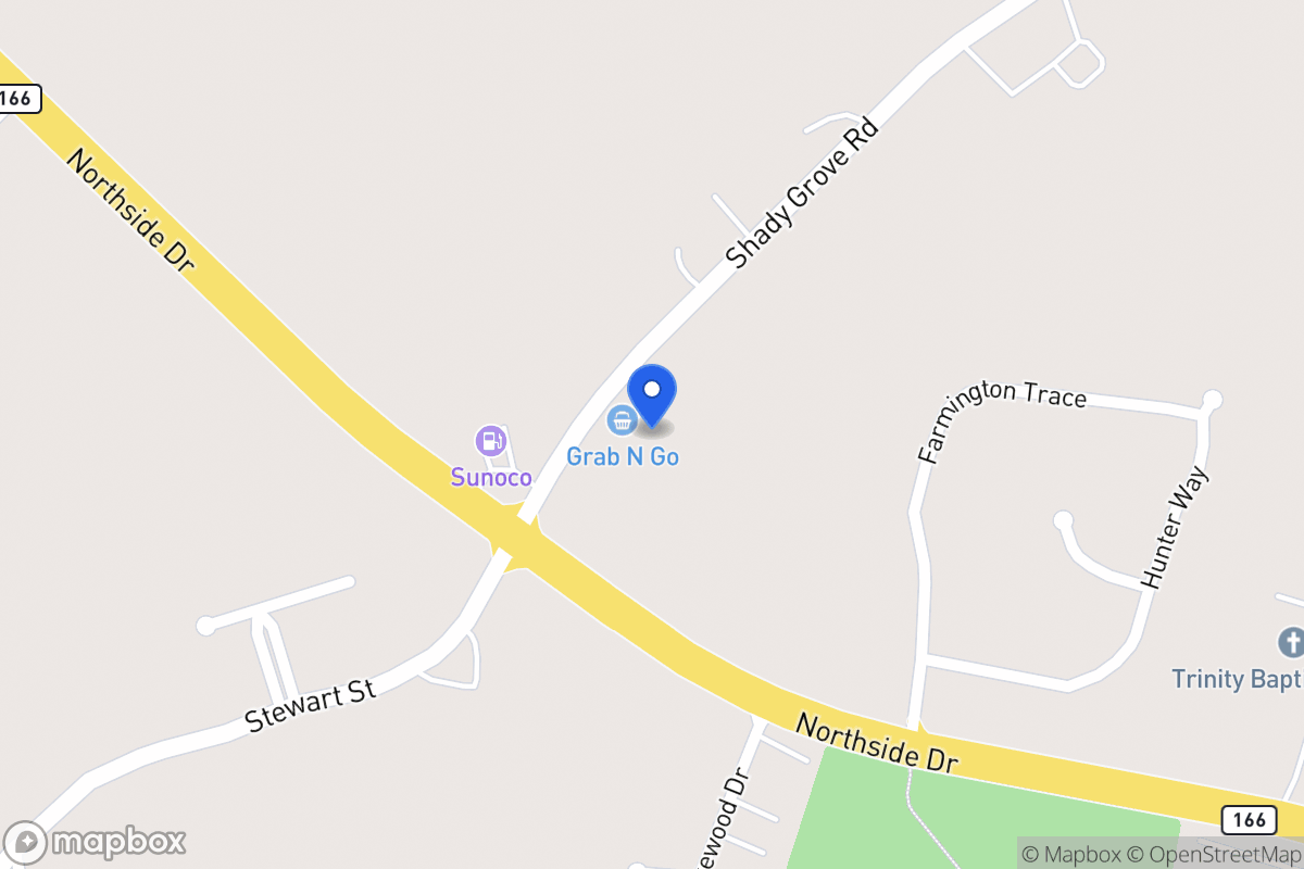 Map of 1465 Shady Grove Rd