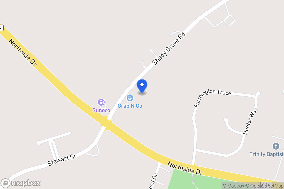 Map of 1479 Shady Grove Rd