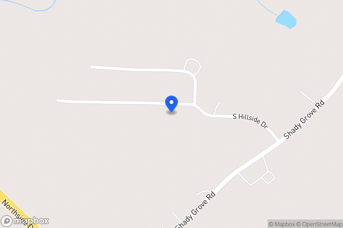 Map of 50 S Hillside Dr