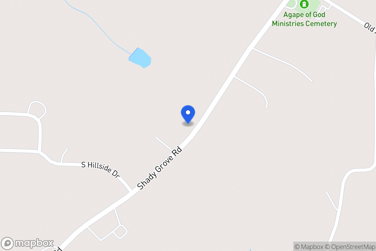 Map of 1760 Shady Grove Rd