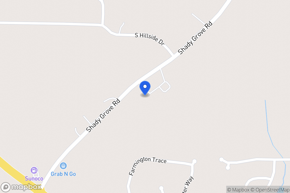 Map of 1615 Shady Grove Rd