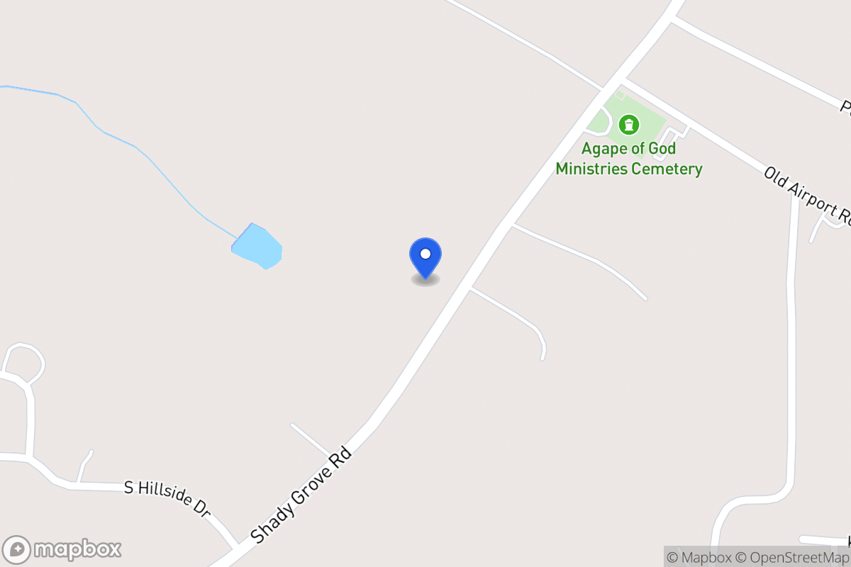 Map of 1836 Shady Grove Rd