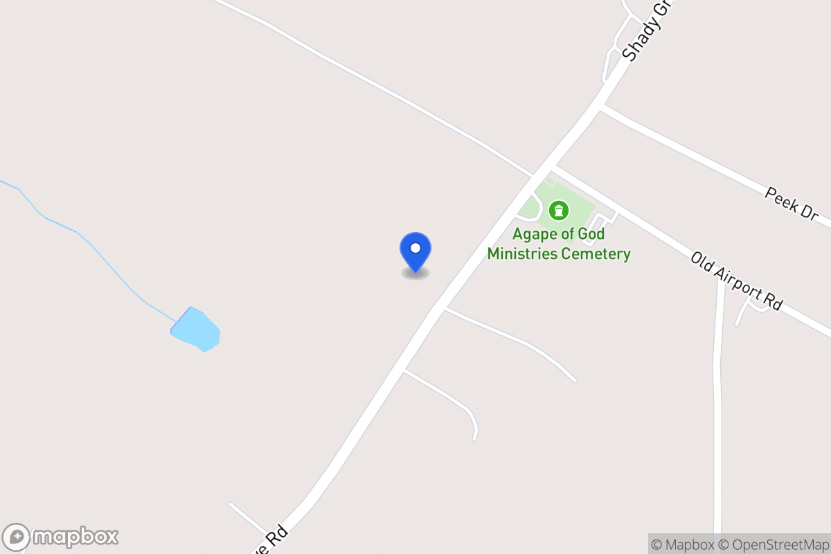 Map of 1876 Shady Grove Rd
