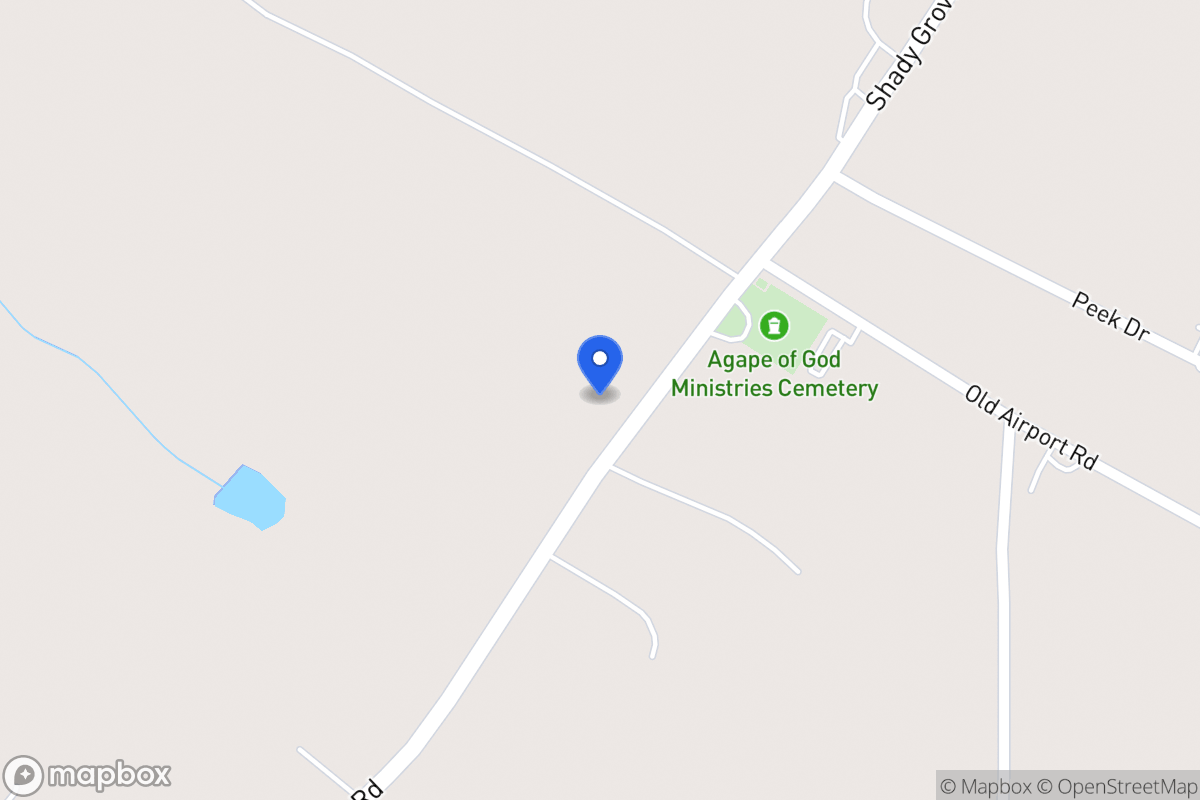 Map of 1890 Shady Grove Rd