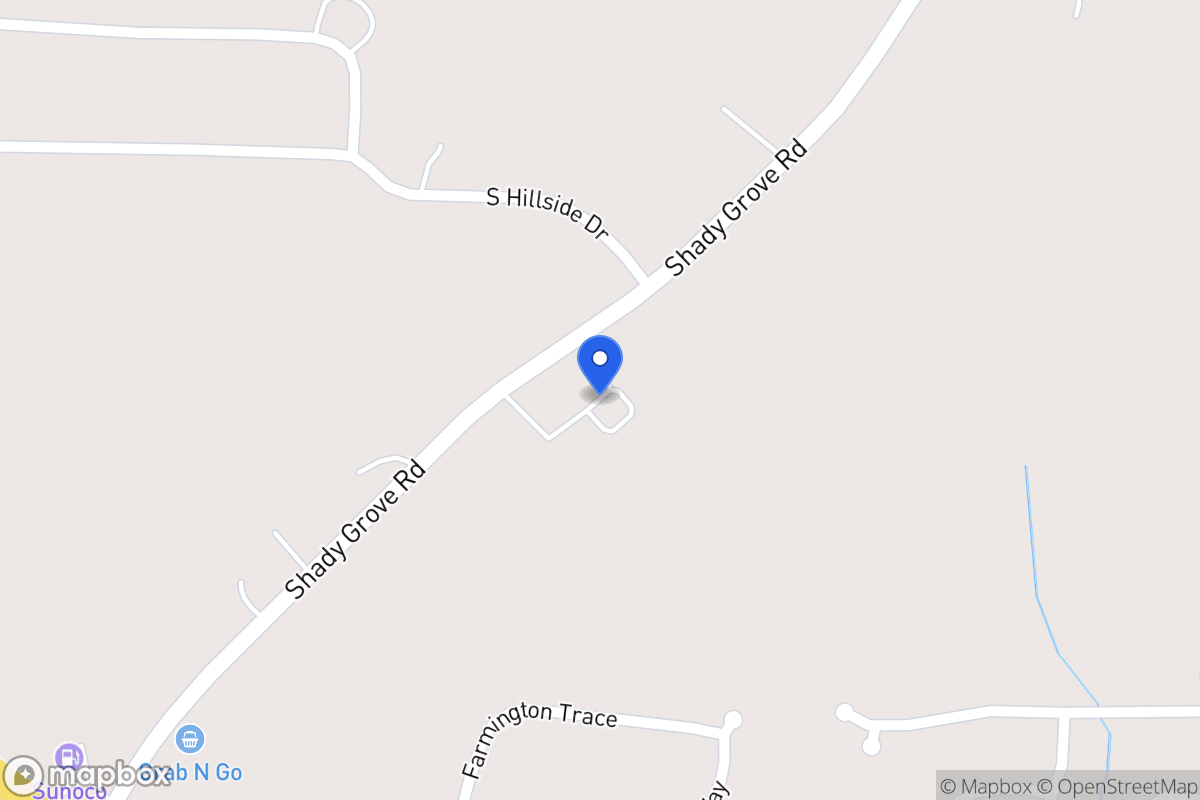 Map of 1645 Shady Grove Rd