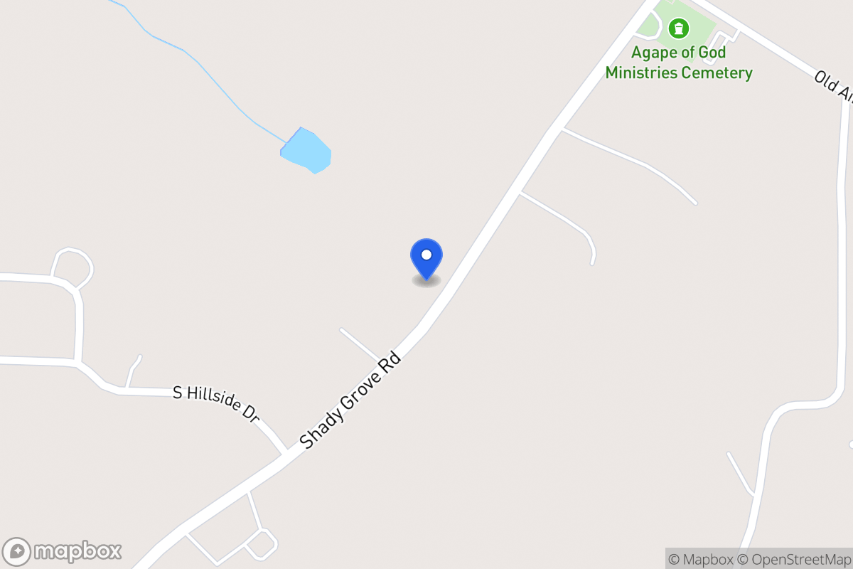Map of 1774 Shady Grove Rd
