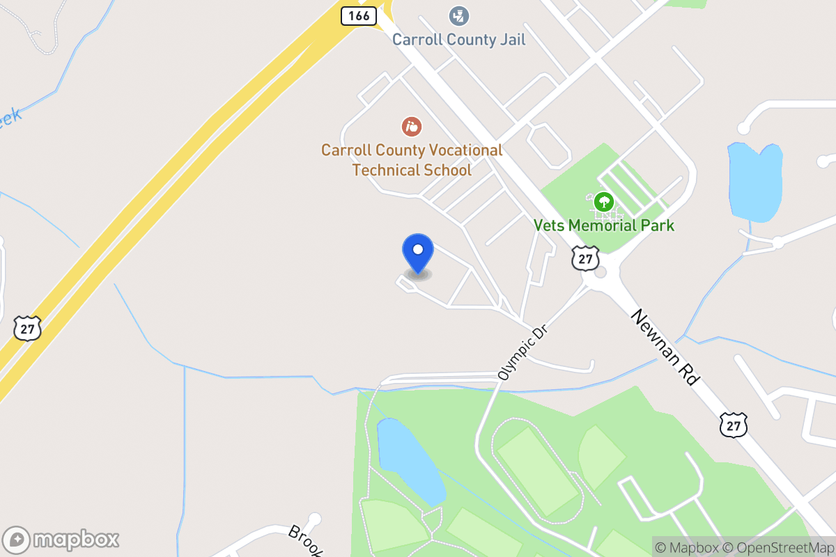 Map of 1075 Newnan Rd
