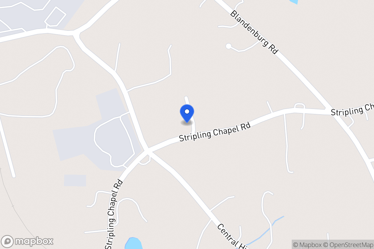 Map of 1296 Stripling Chapel Rd