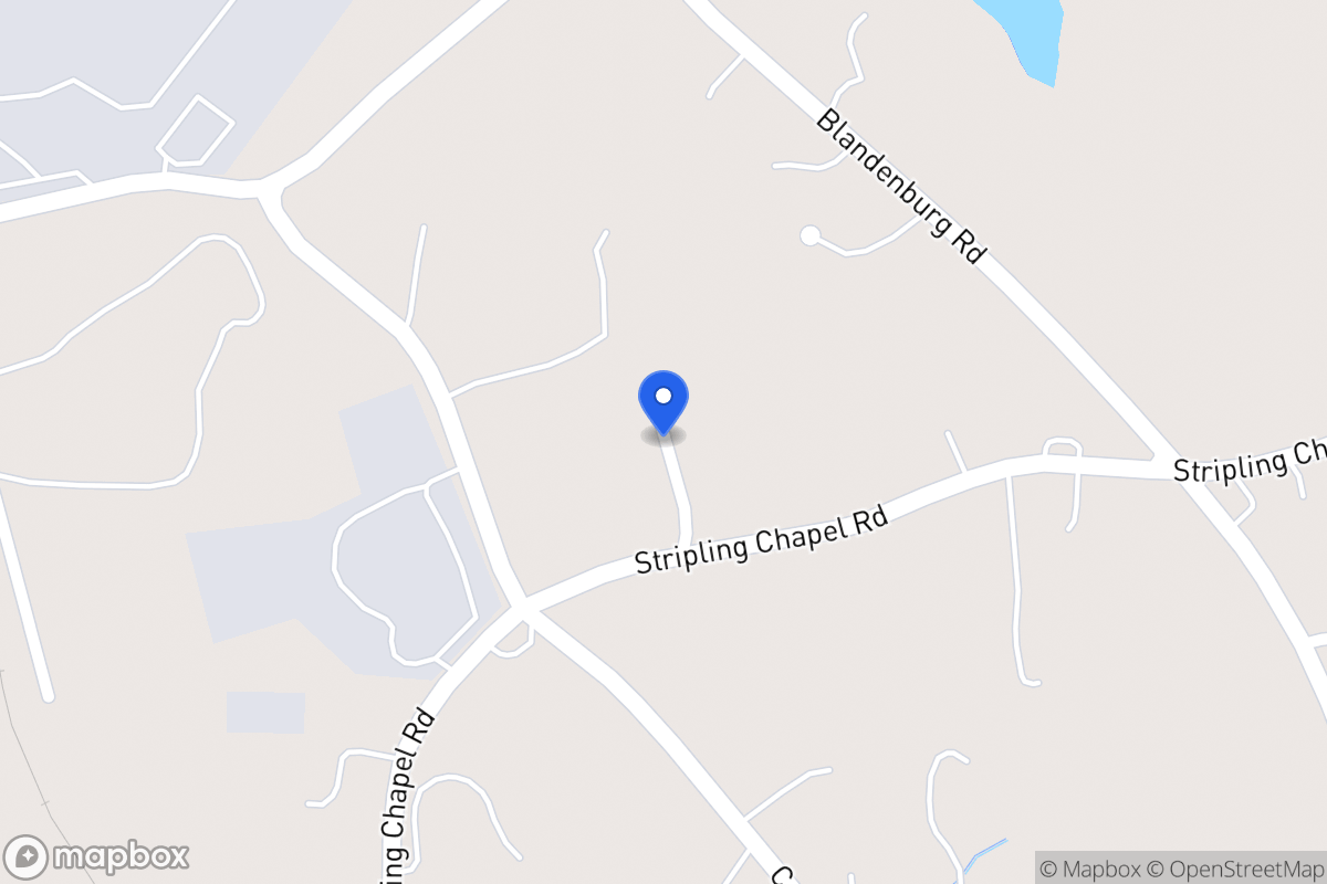 Map of 1302 Stripling Chapel Rd