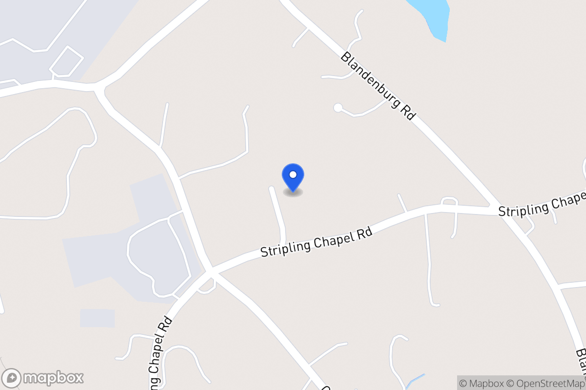 Map of 1308 Stripling Chapel Rd