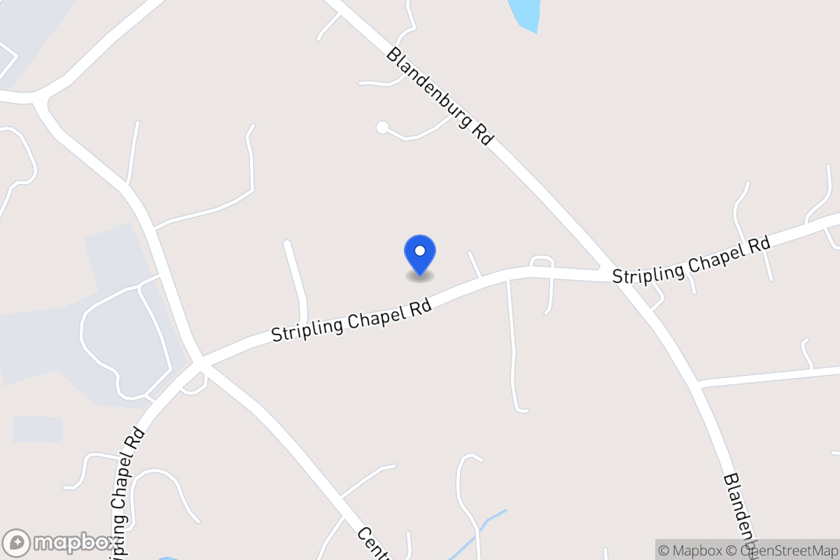 Map of 1360 Stripling Chapel Rd