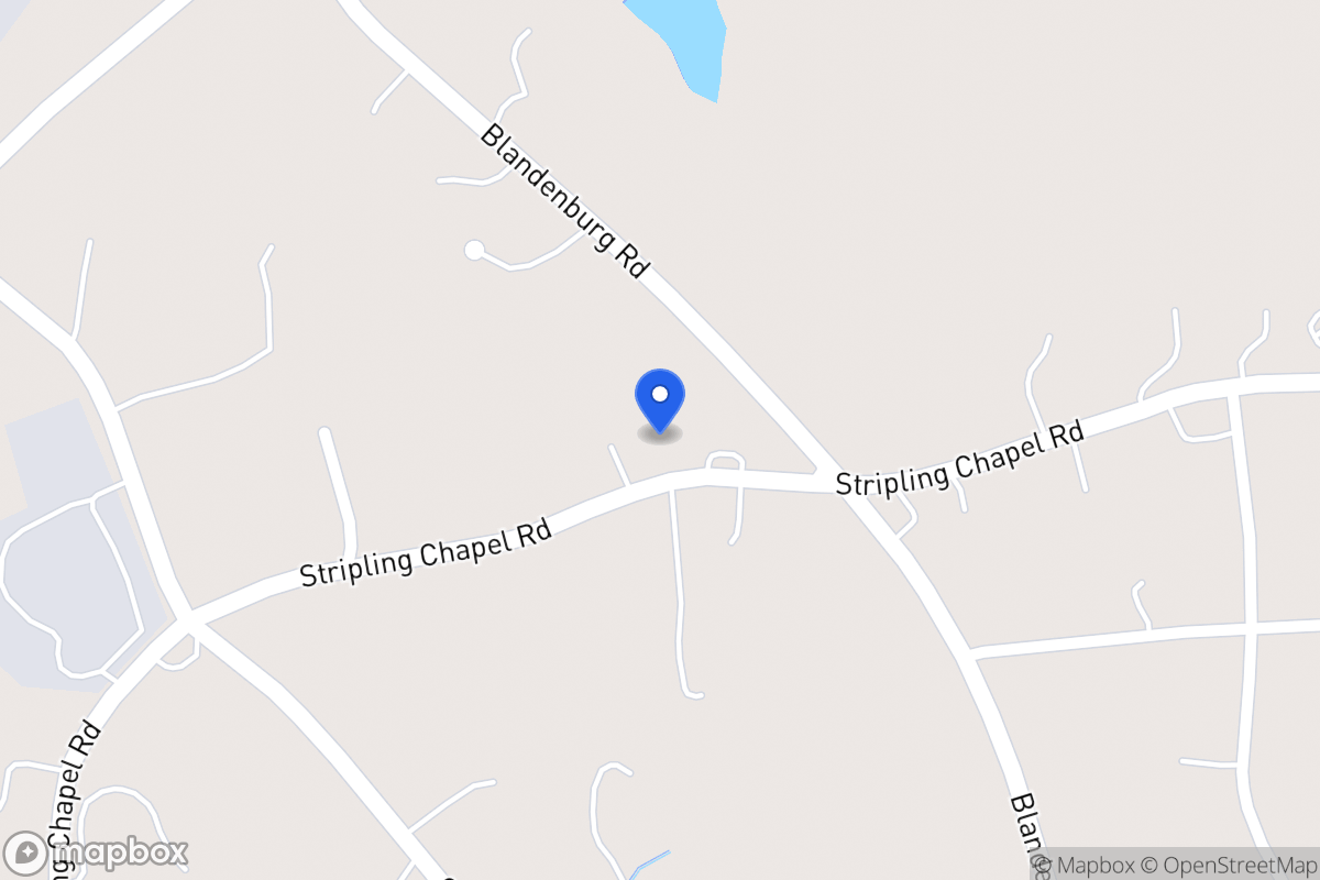 Map of 1410 Stripling Chapel Rd