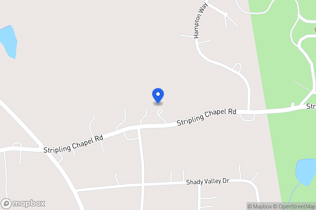 Map of 1600 Stripling Chapel Rd