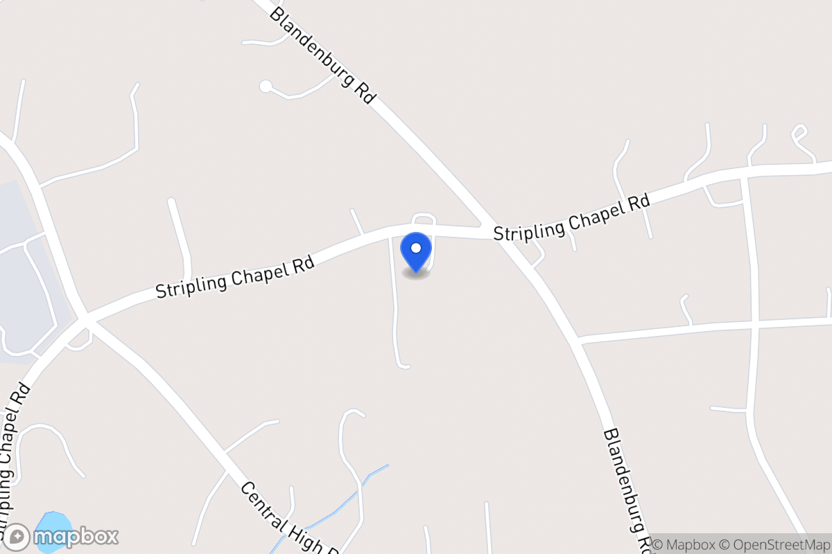 Map of 1421 Stripling Chapel Rd