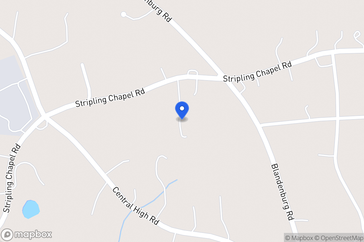 Map of 1415 Stripling Chapel Rd