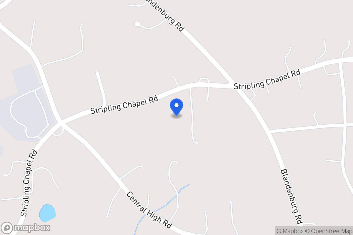Map of 1408 Stripling Chapel Rd
