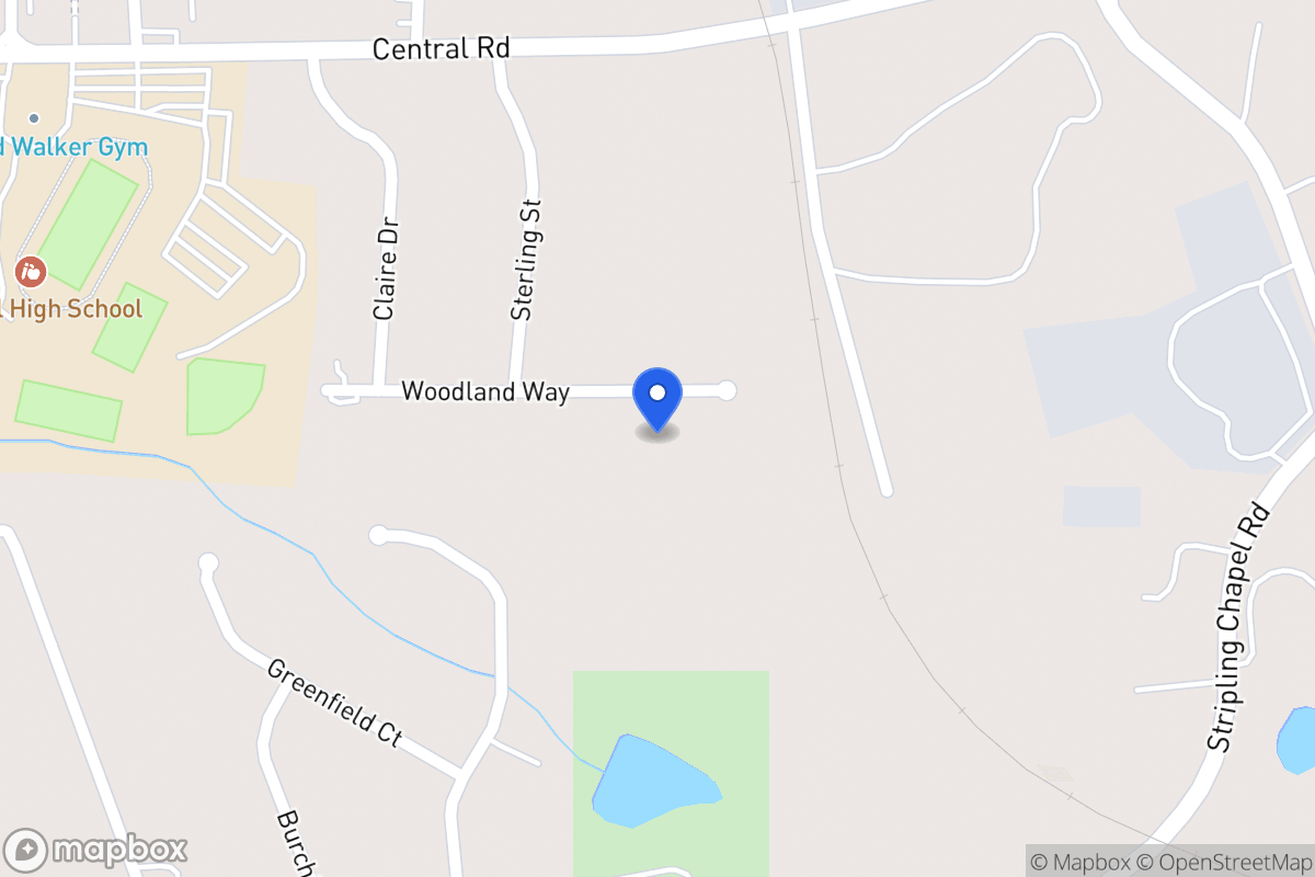 Map of 309 Woodland Way