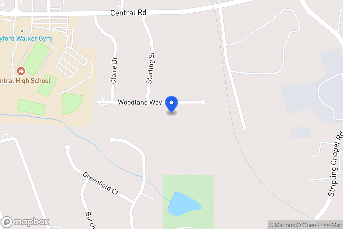Map of 307 Woodland Way