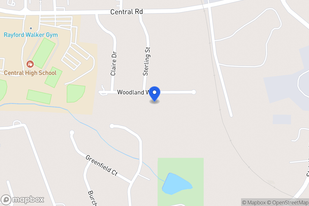 Map of 305 Woodland Way