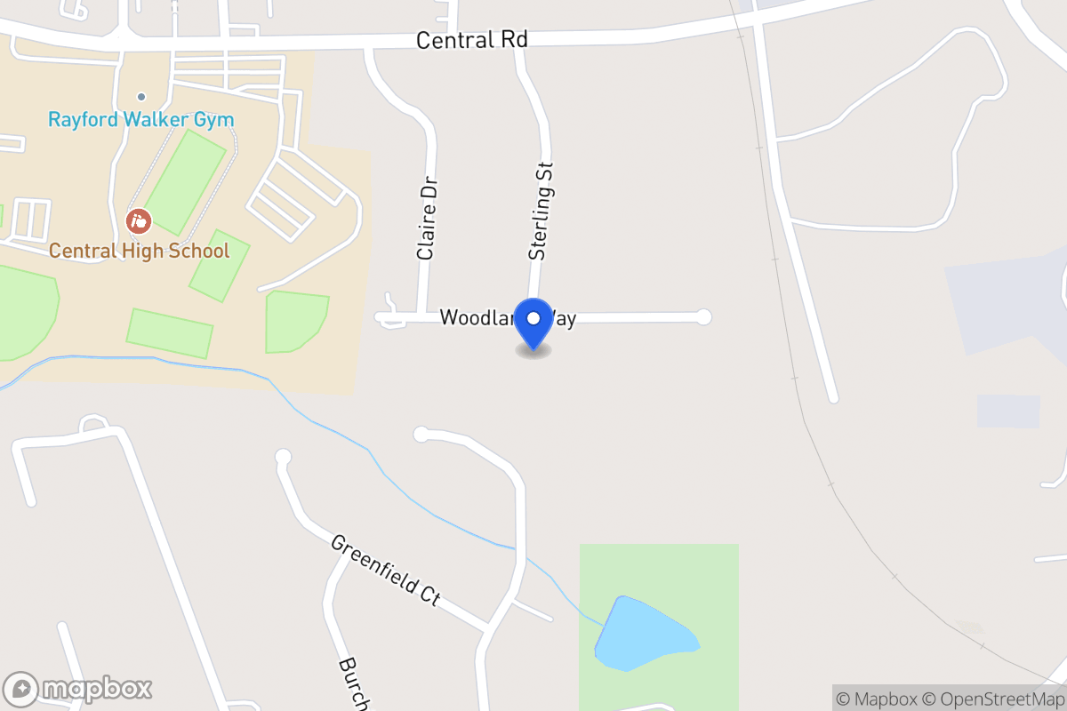 Map of 303 Woodland Way