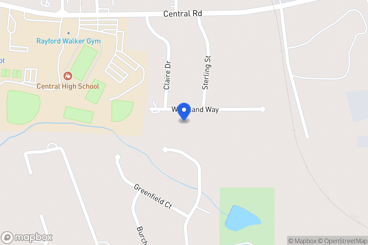 Map of 291 Woodland Way